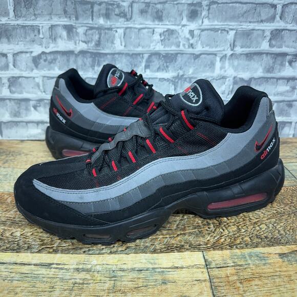 Nike Air Max 95 Logo Reverse Chili Black Red Grey Mens Size 13 Rare CW7477-001 - Picture 1 of 11